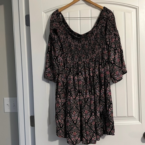 Torrid Mini Challis Off-Shoulder Skater Dress Size 2X - Picture 3 of 7